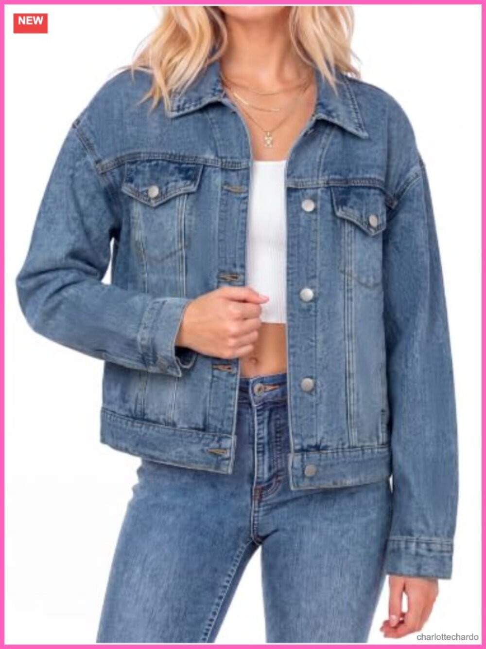 Cropped Denim Jacket Soft Washed Relaxed Oversized Western Y2K Concert Outfit